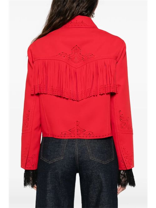 Jacket with fringes ERMANNO SCERVINO | D486I332ROWQ81763